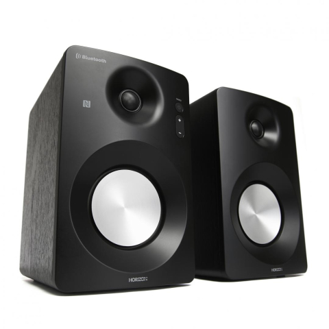 Sisteme audio - Boxe active Horizon Acustico HAV-M1100B, 2.0, 60W, BT, NFC, Optical, Coaxial, AUX, Negru