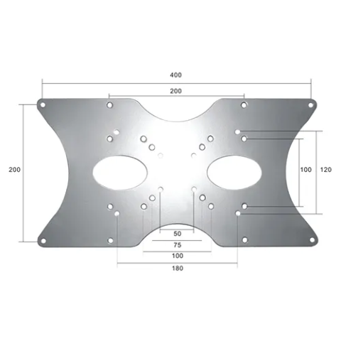 Suporturi TV / Monitor - Adaptor VESA Neomounts by Newstar FPMA-VESA400, 400x200mm, suporta pana la 35kg, argintiu