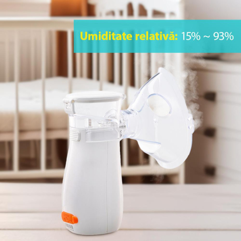 Aparat aerosoli U-Grow , portabil cu ultrasunete ,tehnologie silentoasa, masca de copii si adulti inclusa in pachet, design prietenos pentru copii [5]
