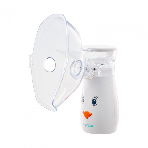 Aparate aerosoli copii - Aparat aerosoli U-Grow , portabil cu ultrasunete ,tehnologie silentoasa, masca de copii si adulti inclusa in pachet, design prietenos pentru copii