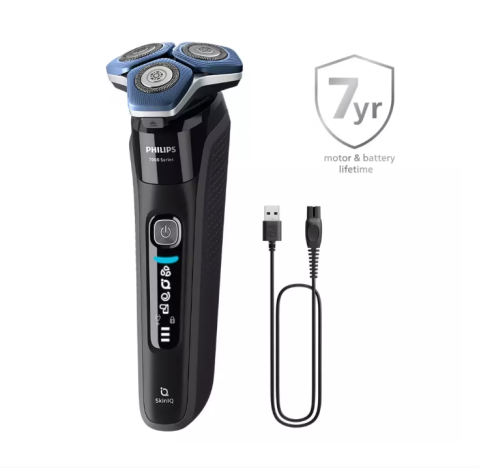 Aparat de ras electric Philips Seria 7000 S7886/58, 5 W, Autonomie 60 minute, Umed si uscat, Lame SteelPrecision SkinIQ Negru [1]