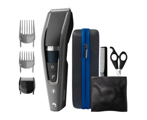 Aparate de tuns - Aparat de tuns Philips HC7650/15, 0.5-28 mm, 28 trepte, Litiu-Ion, Lavabil, Negru/Albastru