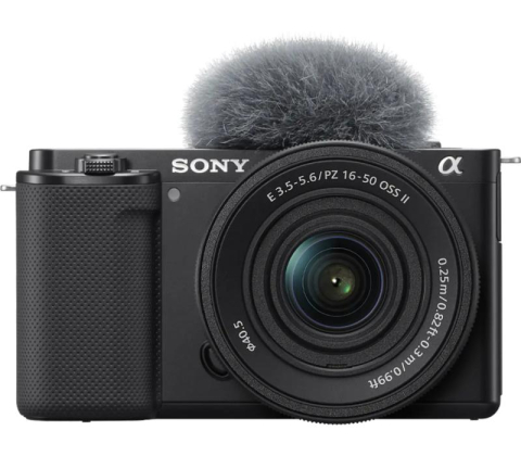 TV, Electronice & Gaming - Aparat foto Mirrorless Sony Alpha ZV-E10, 24.2MP, 4K, Negru + Obiectiv 16-50mm mk2