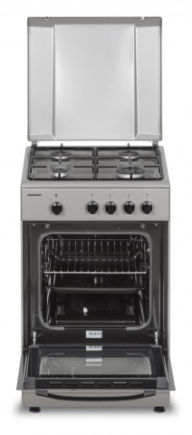 Aragaz gaz Heinner HFSC-SME50SL, 4 arzatoare, dispozitiv de siguranta, 50x55 cm, argintiu [1]