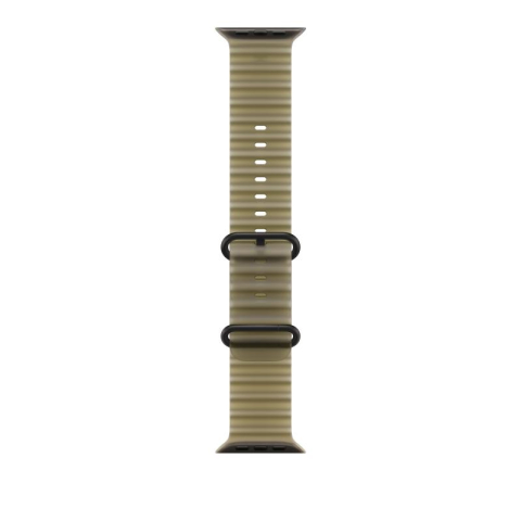 Bratari fitness - Curea pentru Apple Watch 49mm Translucent Kelp Ocean Band - Black Titanium Finish