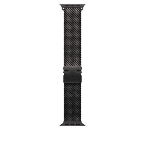 Bratari fitness - Curea pentru Apple Watch 49mm Black Titanium Milanese Loop - Large