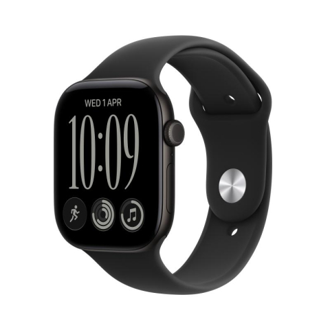 Laptop, Tablete & Telefoane - Apple Watch Series 12 GPS + Cellular 46mm Black Aluminium Case with Black Sport Band - S/M