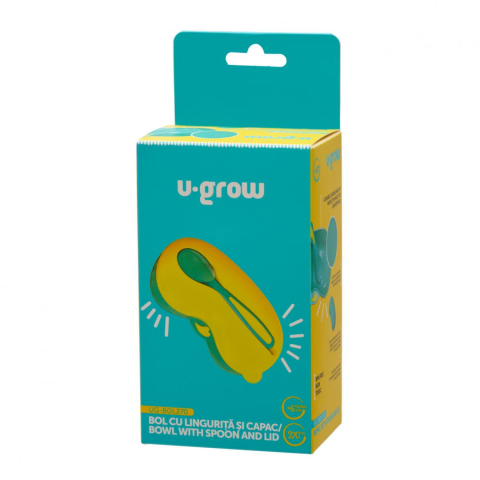 Bol cu capac si lingurita 270 ml, U-Grow [3]