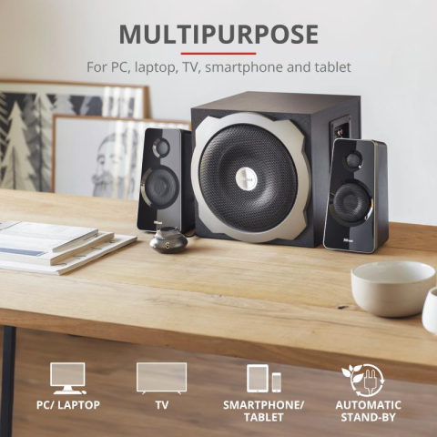 Boxe Stereo Tytan 2.1 Speaker Set - black [4]