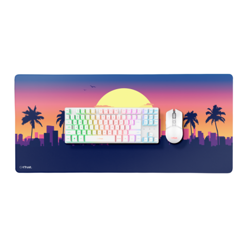 Periferice PC - Pachet Trust GXT 882, RGB, Wireless, Alb, EN US