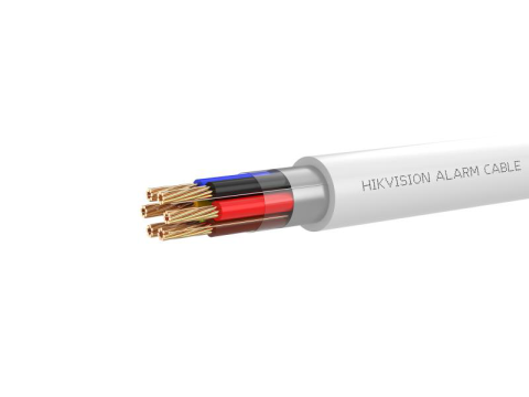 Protectie la efractie - Cablu alarma Hikvision DS-1AC6APL1; 6 fire: 6×0.22 mm2, rezistenta foc: CPR Eca, 25AWG, material cupru integral, rola 100m.