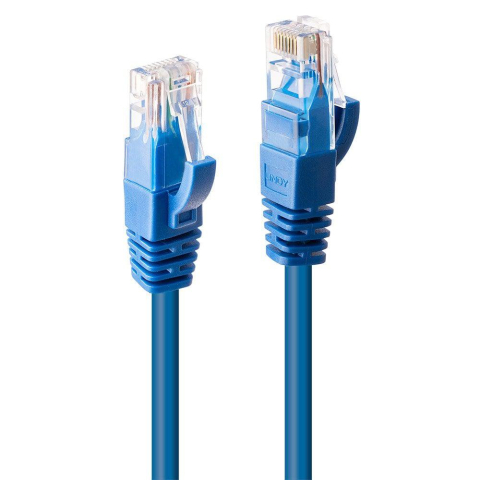 Cablu retea Lindy LY-48018, 2m Cat.6 U/UTP, Blue [1]