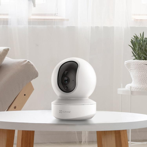Camere supraveghere IP - Camera de supraveghere Ezviz TY1 4MP Wi-Fi cu Pan/Tilt 360 grade, IR10m,Detectarea miscarilor,Night Vision,Two-Way Audio,Mod Privacy,Urmarire inteligenta, card microSD pana la 256 GB si stocare in Ezv