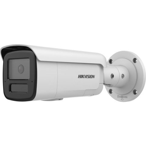 Camere supraveghere IP - Camera de supraveghere IP Bullet 4MP Hikvision DS-2CD2T46G2H- IS2U/SL(2.8MM), lentila fixa 2.8mm, iluminare min: Color: 0.001 Lux @ (F1.0, AGC ON),B/W: 0 Lux cu IR 60m, 2x microfon incorporat, difuzor