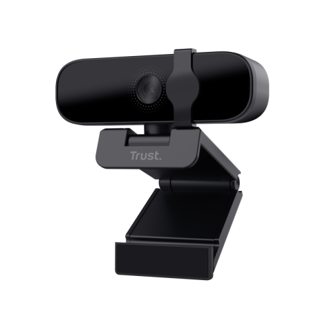 Camere Web - Camera Web Trust Tanor, rezolutie video Full HD, USB 2.0, Negru