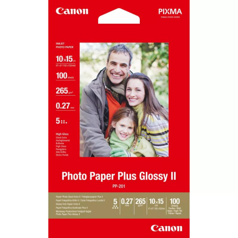 Hartie foto - CANON PP-201S 10x15CM GLOSSY PHOTO PAPER, 265gsm