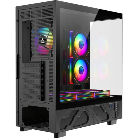 Carcasa ALPHAGEAR Dervish mark 1, RGB, Mid Tower, Black [1]