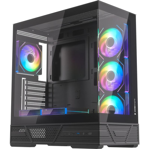 Carcase - Carcasa ALPHAGEAR Dervish mark 2, RGB, Mid Tower, Black