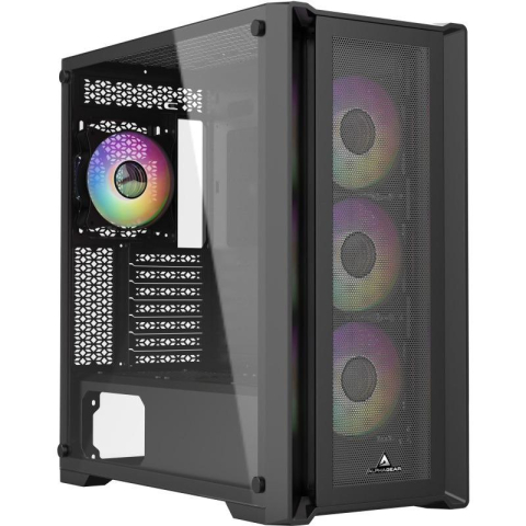 Carcase - Carcasa ALPHAGEAR Purifier V2, RGB, Mid Tower, Black