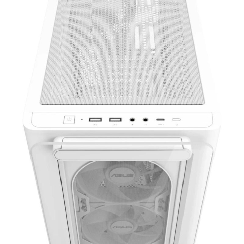 Carcasa ASUS A23 PLUS TG ARGB WHITE, RGB, Mid Tower, White [7]