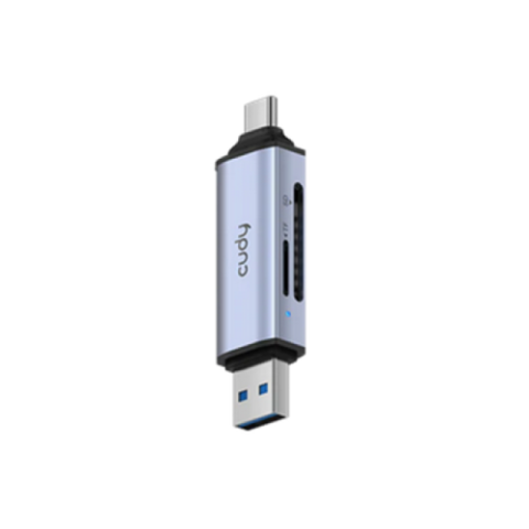 Card reader - Card reader Cudy 2 in 1 USB 3.0, 1× USB-C 3.2 Gen 1 Male Connector, 1× USB-A 3.2 Gen 1 Male Connector