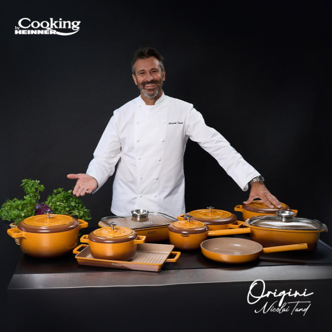 CASEROLA ALUMINIU TURNAT + CAPAC 18x8.5 CM, 1.8 L, NICOLAI TAND, ORIGINI, COOKING BY HEINNER [8]