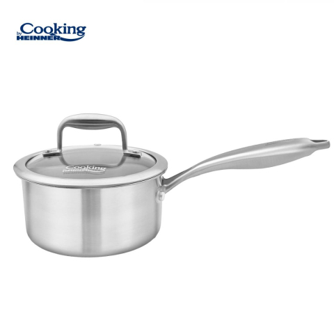 Oale si cratite - CASEROLA INOX+CAPAC STICLA 16x8.5CM,1.6L, ATOMIC3, COOKING BY HEINNER