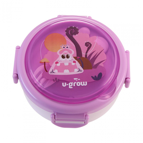 Caserola termica cu lingurita si furculita, mov, U-Grow [1]
