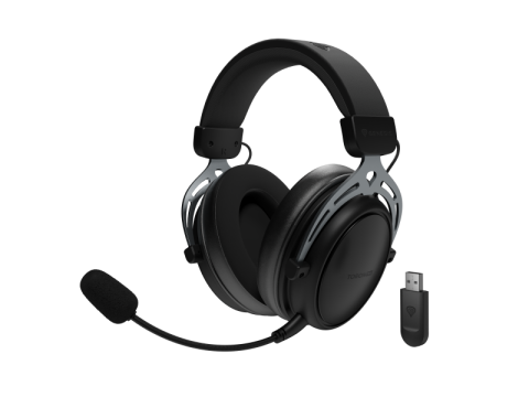Casti audio - Casti Gaming Head-band Genesis Toron 706, Wireless/Wired, Negru