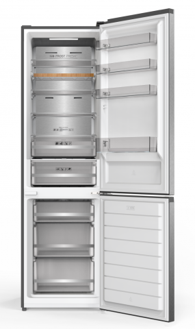 Combina frigorifica HEINNER HCNF-HM377INVDGHC, No Frost, 377 l, Clasa C, Compresor inverter, Antracit [1]