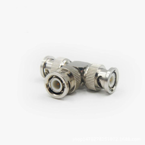 Conector BNC TATA la 2 X conector BNC TATA, LN-CTB03B, pachet 10 bucati [2]