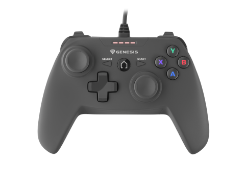 Accesorii console & PC - Controller cu fir Genesis Mangan P58, interfata USB, numar butoane 12, lungime cablu 180 cm, compatibilitate PC, PS3, negru