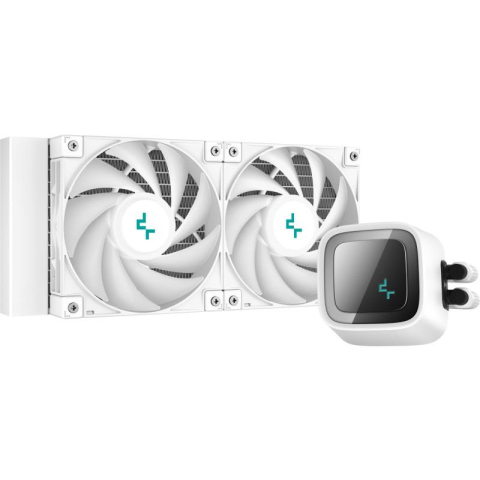 Cooler Procesor DeepCool LS520 WH, Lichid, 12 cm, 2 ventilatoare, aRGB [1]