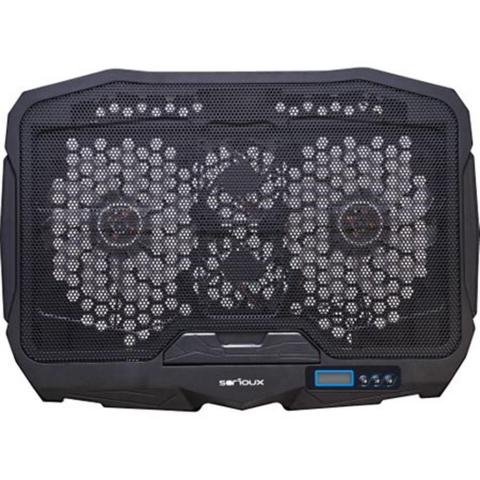 Cooling pad Serioux, SRXNCP025, Dimensiuni: 390*280*28mm, Compatibilitate maxima laptop: 17.3 inch, Numar ventilatoare: 4, Dimensiune ventilator: 2 x 125*125*15mm / 2 x 70*70*15mm, Nivel zgomot: 15-20 [2]
