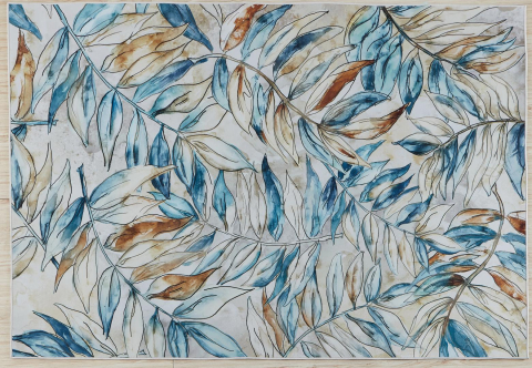 Decoratiuni Textile - Covor Heinner cu print digital 3D 200x300 cm Leafs