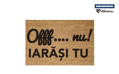 Covorase intrare - COVORAS INTRARE ANTIDERAPANT 60X40 CM, OFFF, HEINNER HOME