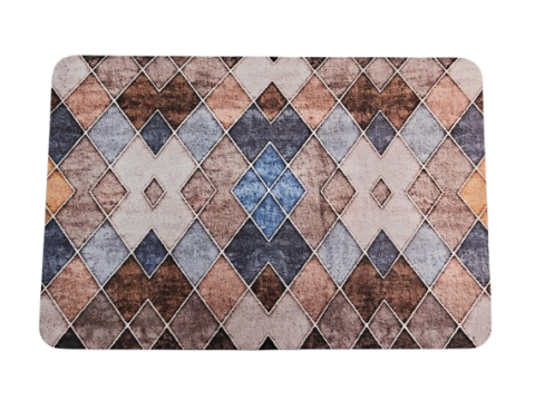 Decoratiuni Textile - Covoras printat 40x60 Tile, cauciuc antialunecare