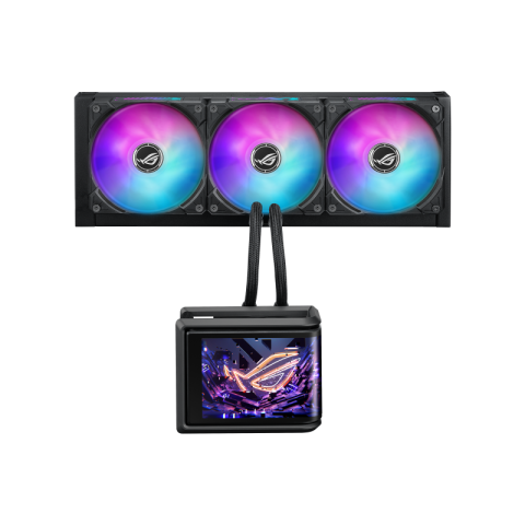 Coolere Procesor - Cooler Procesor ASUS ROG Ryuo IV SLC 360 ARGB, Lichid, 12 cm, 3 ventilatoare, aRGB