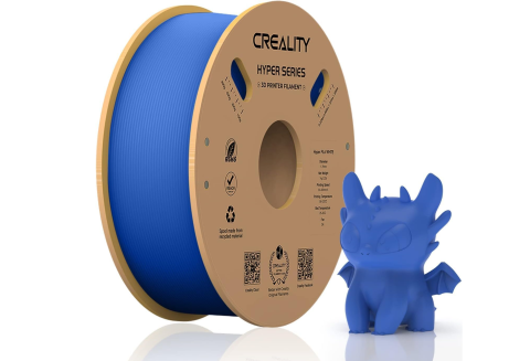 Accesorii imprimare 3D - CREALITY HYPER PLA 3D Printer Filament, Blue, Temperatura printare: 200-220 grade celsius, Diametru filament: 1.75mm, Tensile strength: 52.99MPa, Bending strenght:92.38Mpa Dimensiuni rola filament: Di