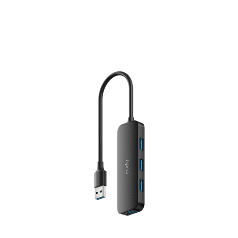 Hub-uri USB - CUDY USB-A to 4-Port USB-A 3.0 Hub, Plastic housing, 1 USB-A 3.0 5Gbps male connecter with 20cm cable, 4 USB-A 3.0 5Gbps Ports, compatible with MacBook, Mac Pro, Mac mini, iMac, Surface Pro, XPS, PC, 