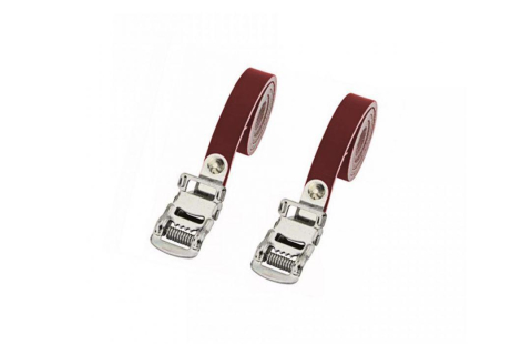 Ciclism - CURELE PIELE CU CATARAMA OTEL TU-317, LUNGIME 430MM, MARO