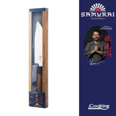 CUTIT SANTOKU 18 CM, RIKITO WATANABE, SAMURAI GOURMET, COOKING BY HEINNER [2]