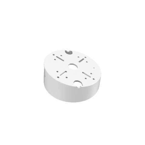 Accesorii - Doza de conexiune inclinata Hikvision DS-1240ZJ, Aluminum alloy, Φ145× 63mm
