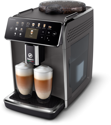Preparare ceai si cafea - Espressor Saeco GranAroma SM6580/10, automat, boabe, gri