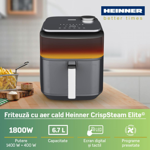 FRITEUZA CU AER CALD HEINNER CRISPSTEAM ELITE HAF-H7DLST1800 [3]