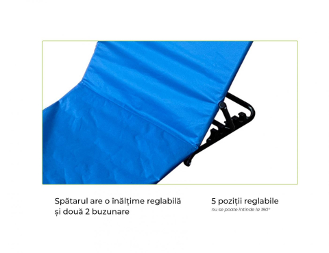 HEINNER COVOR PLAJA TIP SEZLONG-141*45*51CM, BLUE [2]
