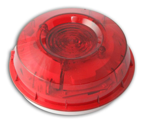Detectie incendiu - Honeywell Strobe inteligent montat pe perete cu lentila rosie si izolator incorporat;WST-PR-I05