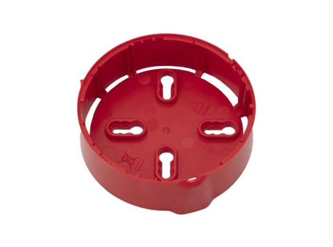 Detectie incendiu - HW Baza pentru detectoarele Morley-IAS B501RF-RR; Culoare: rosu , dimensiuni: inaltime 32mm, diametru 107mm, greutate: 48g.