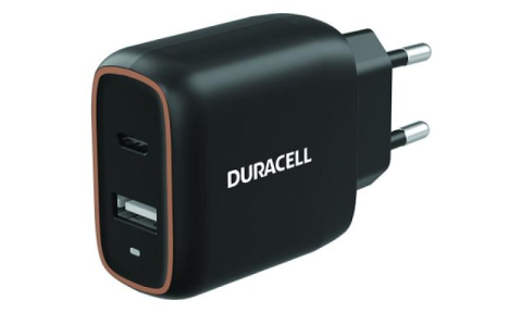Accesorii - Incarcator auto Duracell, putere 20W, conectivitate 1C+1A USB