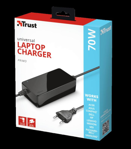 Incarcator laptop Trust Primo, universal, 70W-19V, negru [4]